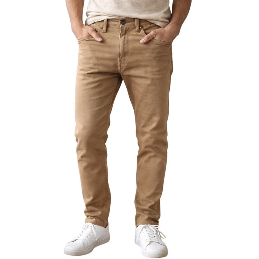 The Goodale Men’s 34 x 32 Tan Skinny Jeans 100% Cotton NYC